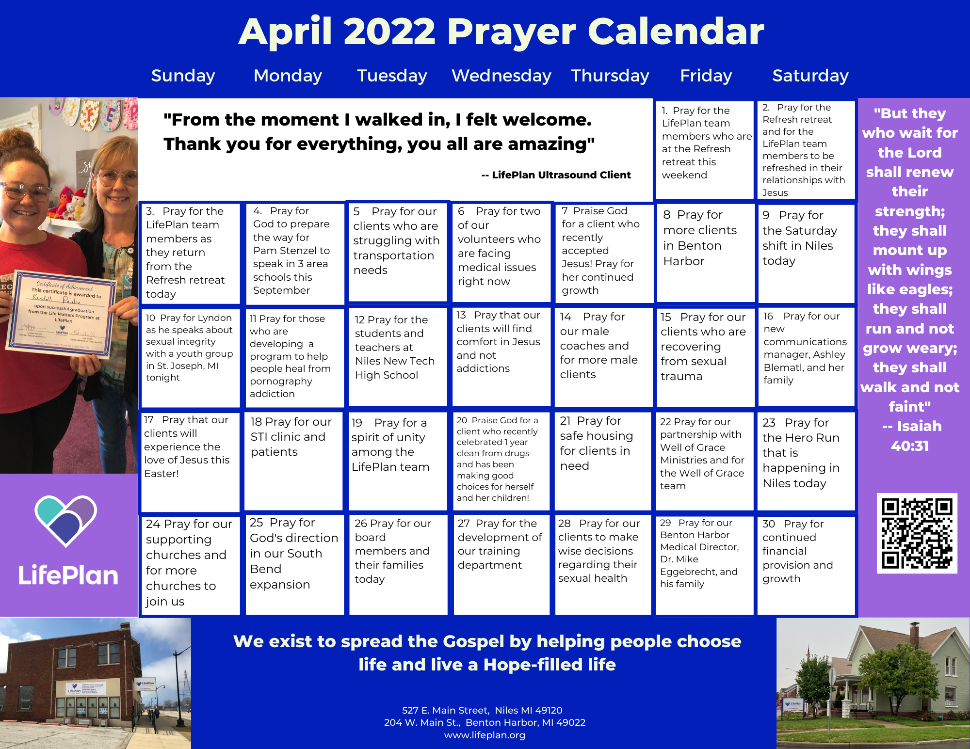 April 2022 Prayer Calendar LifePlan